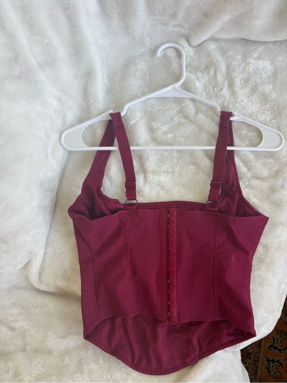 Garage Fuchsia Corset-Style Tank